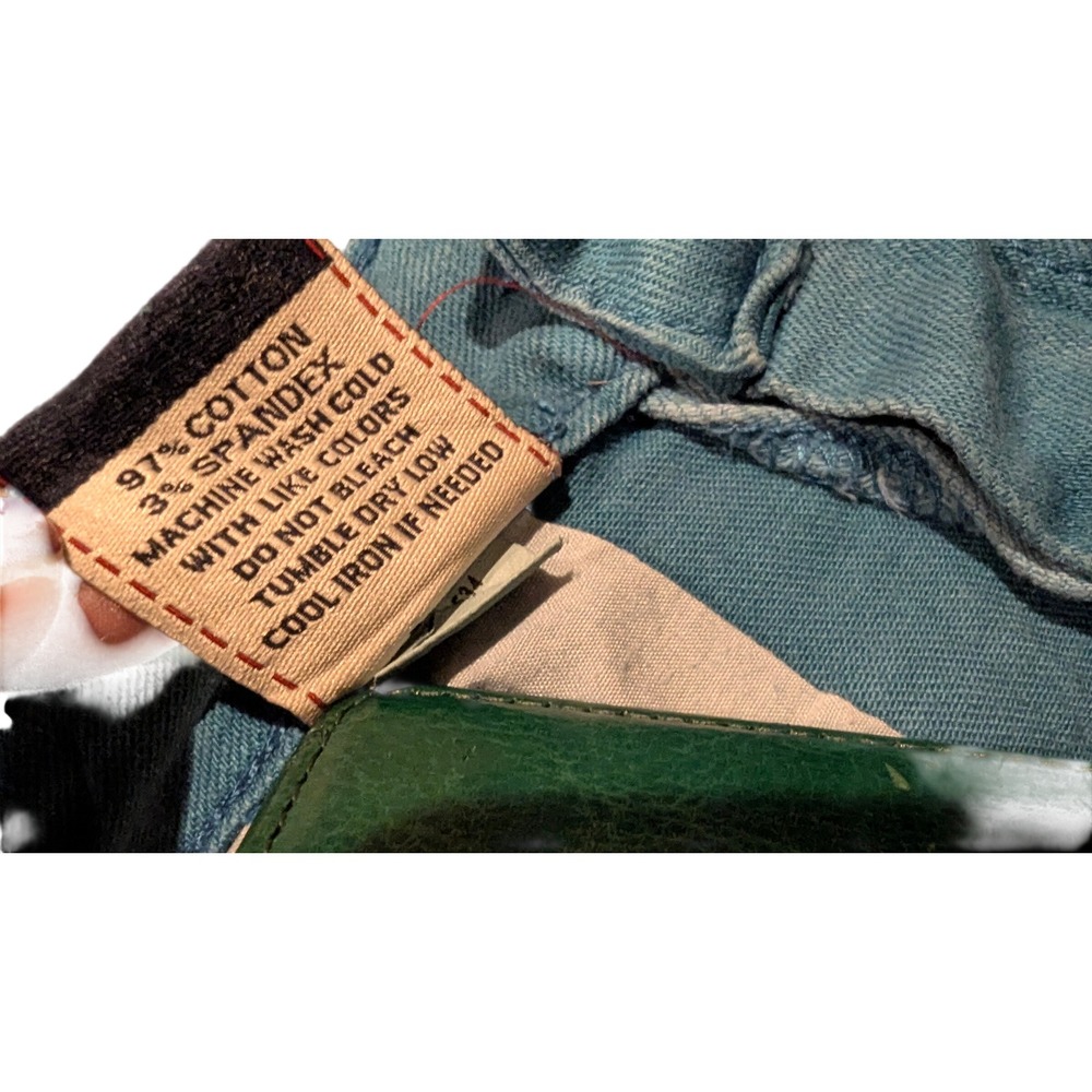 Anchor Blue Teal Blue Denim Mini Skirt Size 1 Y2K Low Rise Stretch Micro Mini - Picture 6 of 6